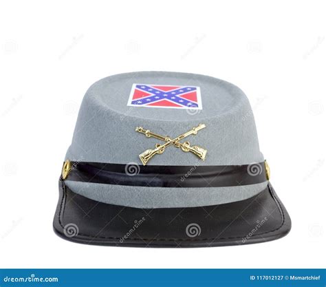 Confederate Civil War Costume Hat Stock Image Image Of Isolated