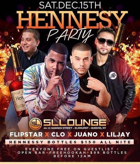 Hennessy Party At Sl Lounge Tickeri Concert Tickets Latin Tickets