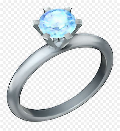 Ring Emoji 💍 Ring Diamond Iphone Ring Emoji Transparent Hd Png
