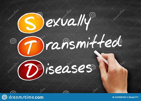 Std Sexually Transmitted Diseases Acronym Health Concept On