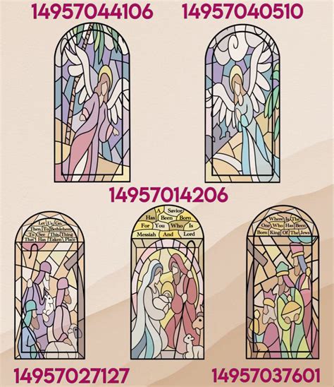 The Stained Glass Windows Have Been Designed To Look Like Jesus And Mary