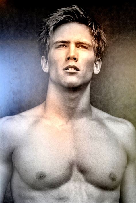 Handsome Bare Chested Male Model Poster From Faces On The Strip At Las