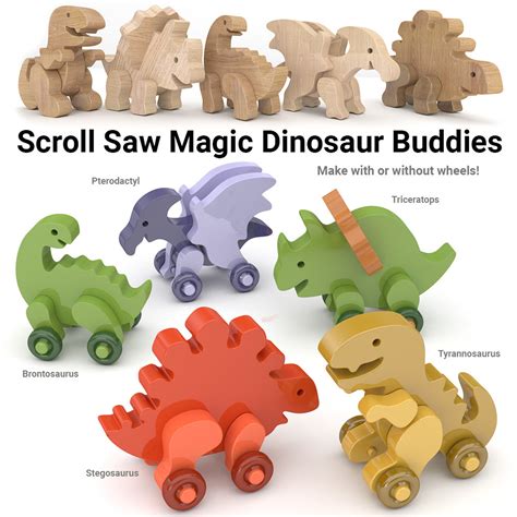 Scroll Saw Magic Dinosaur Buddies Wild Animal Buddies Wood Toy Plans