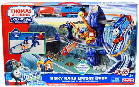 Thomas The Tank Engine Trackmaster Motorized Railway Risky Rails Bridge Drop Ebay