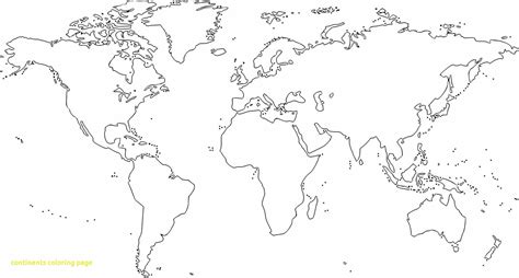 Continents Coloring Page At Free Printable Colorings