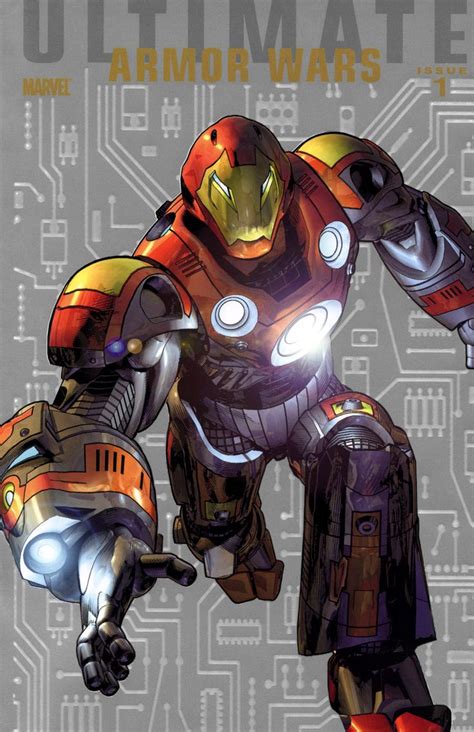 Ultimate Iron Man Tony Stark Earth 1610 Art By Brandon Peterson