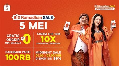 Jangan Lewatkan Promo Shopee Paling Heboh Dalam Puncak Big Ramadhan Sale Besok Okezone Celebrity