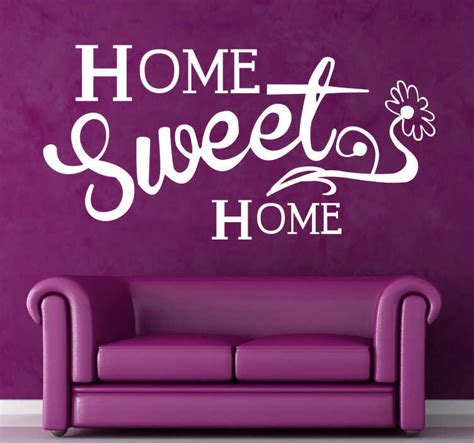 Home Sweet Home Wall Text Wall Decal Tenstickers