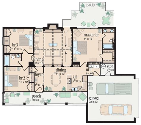 Split Bedroom Ranch Design 8242jh Architectural Designs House Plans
