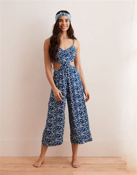 Aerie Cutout Jumpsuit, Lagoon | Aerie for American Eagle | Clothes for ...