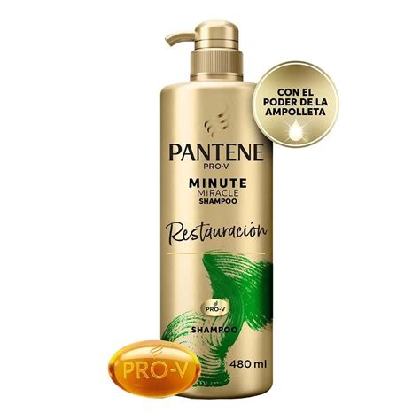 Shampoo Pantene Pro V minute miracle acondicionante restauración ml Walmart