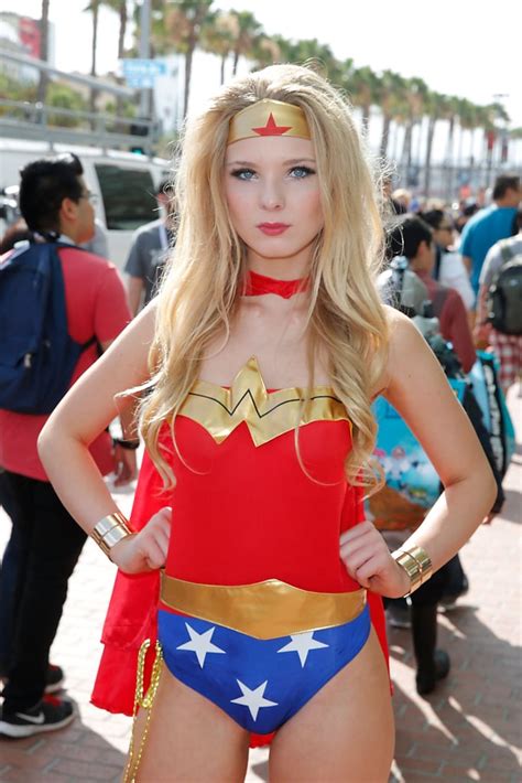 Wonder Woman Sexy Costumes At Comic Con 2015 Popsugar Love And Sex Photo 3