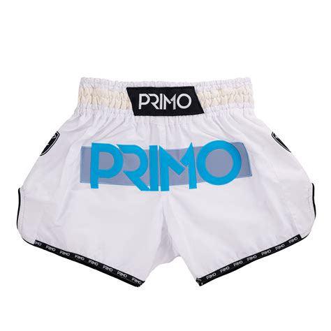 Muay Thai Shorts Genesis Series White Nova Primo Fight Wear Official