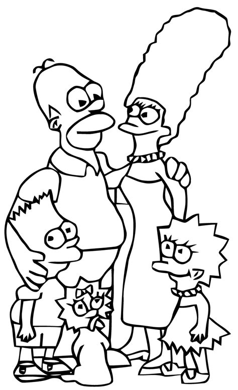 Drawing Simpsons 23840 Cartoons Printable Coloring Pages
