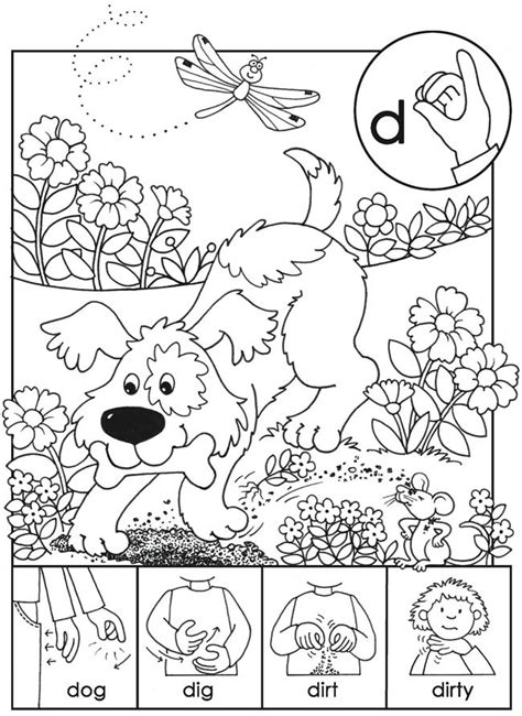 Sign Language Coloring Pages At GetColorings Com Free Printable