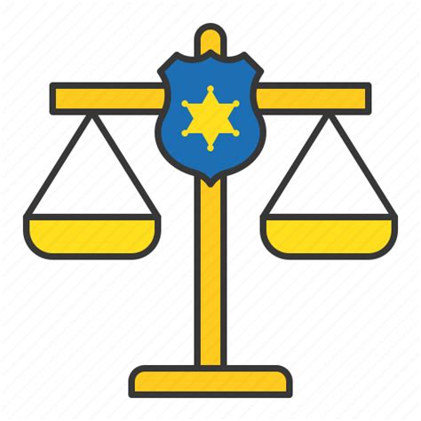 Balance Fair Justice Policeman Scale Icon