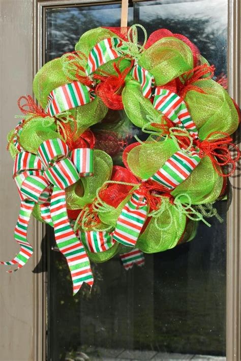 Make A Christmas Mesh Wreath Miss Kopy Kat