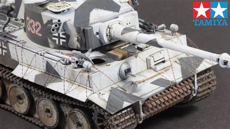 Tiger I Early Snow Camouflage Tamiya Scale Model Youtube