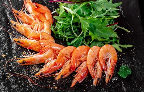 3840x2160px Free Download Hd Wallpaper Food Shrimp Seafood