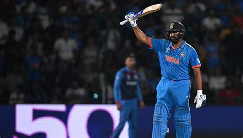 Ind Vs Afg Rohits Record Ton Guides India To Second Victory At World Cup