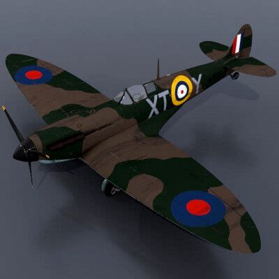 Supermarine Spitfire Mk Ia Rd Squadron D Model By Carlo Cestra