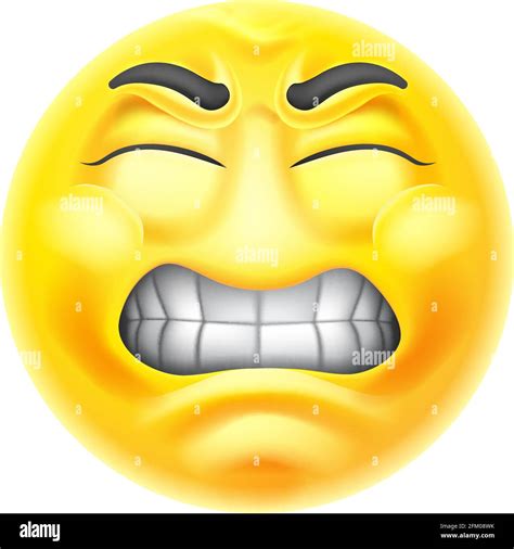 angry jealous mad hate emoticon cartoon face stock vector image and art alamy