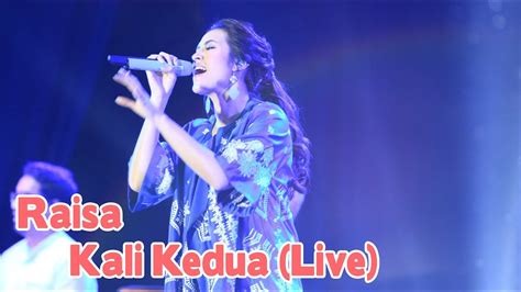 Lagu berjudul kali kedua dinyanyikan oleh raisa. Raisa - Kali Kedua (Live) - YouTube