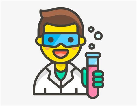 Man Scientist Emoji Scientist Emoji Png Free Transparent Png