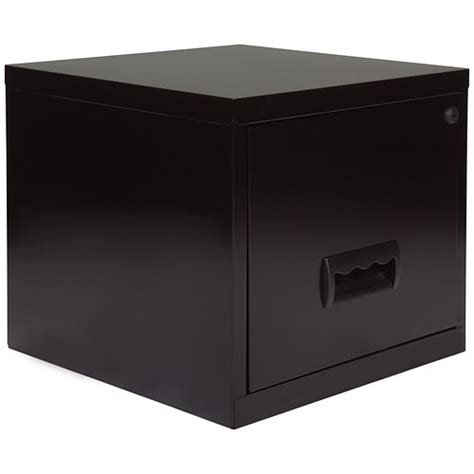 A file cabinet is an office staple and helps keep items organized and safe. Pierre Henry Steel Cube Filing Cabinet - 1 Drawer - A4 - Black