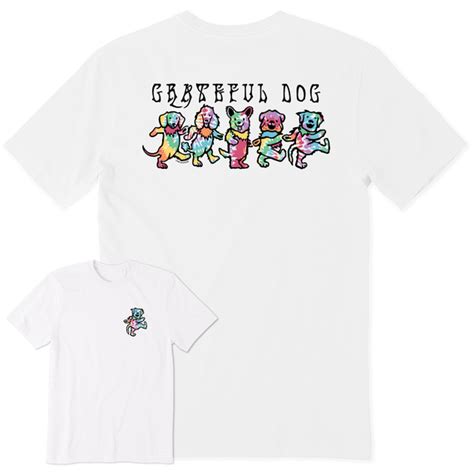 Mens Grateful Dancing Dogs Short Sleeve Tee Life Is Good Official Site