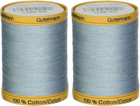 Gutermann 2 Pack Natural Cotton Thread Solids 876 Yards