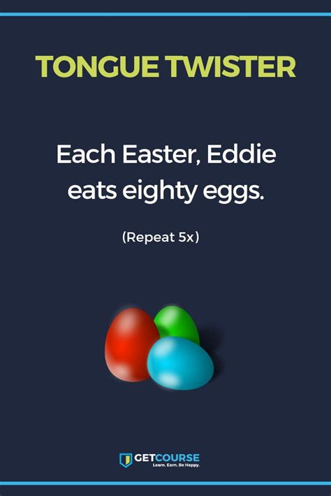 Tongue Twister Easter Eggs Tongue Twisters Tonguetwisters Twister