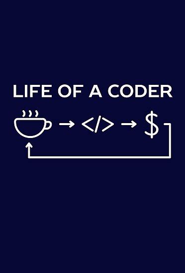 Life Of A Coder Funny Humor Poster By Happinessinatee Redbubble