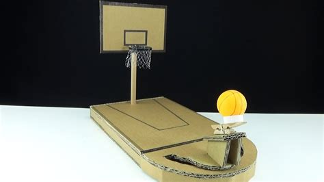 How To Make A Mini Basketball Game Ot Of Cardboard Playground Board