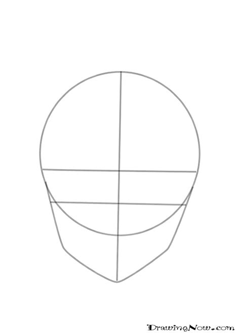 Face Drawing Template Anime How To Draw An Anime School Girl In 6