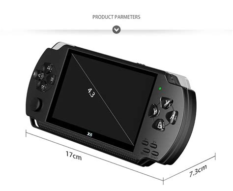 X6 Handheld Game Console 43 Inch Screen 128 Bit Video Games Consoles