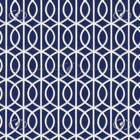 This fabric is best for the use of drapery and upholstery. Blue covering fabric geometric printed texture seamless 20942