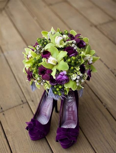 bold plum fall wedding color inspirations purple and green wedding wedding flower guide