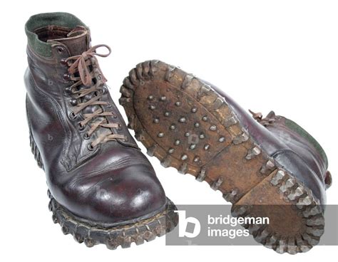 Nazi Germany German Army Mountain Boots With Hobnails And Cleats