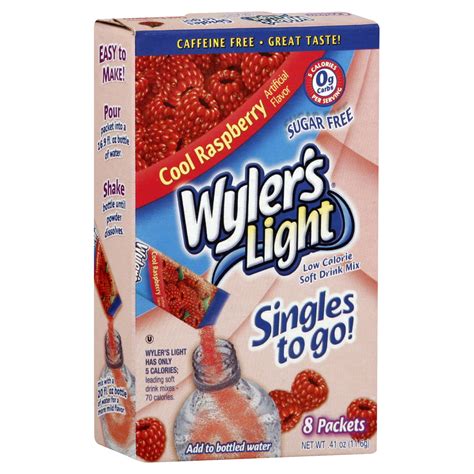 Wylers Light Singles To Go Soft Drink Mix Low Calorie Sugar Free