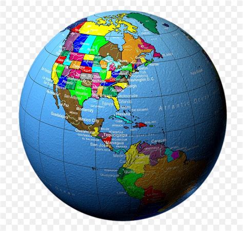 United States World Map Globe Mapa Polityczna Png Image Pnghero Sexiz Pix
