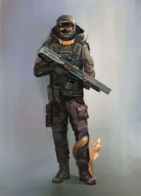 Future Soldier Sci Fi Concept Art Soldier