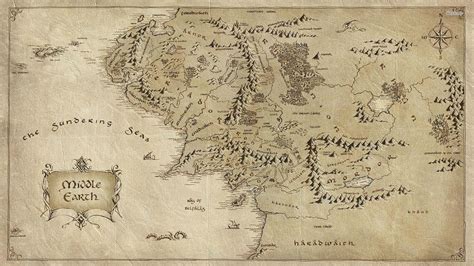 Map Of Middle Earth Wallpapers Top Free Map Of Middle Earth
