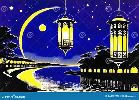 Ramadan Kareem Lanterns Illustration Of Islamic Culture Islamic Ramzan