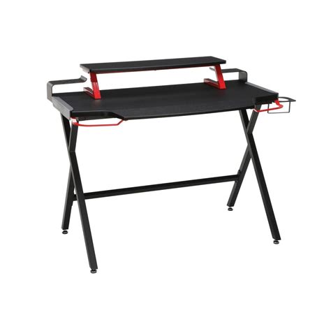 Unbranded 42 In Rectangular Red Computer Desk With Shelf Rsp 1000 Red