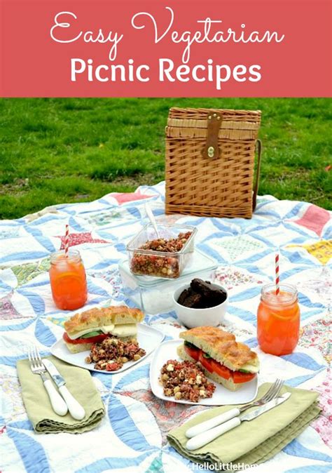 Easy Vegetarian Picnic Recipes Hello Little Home