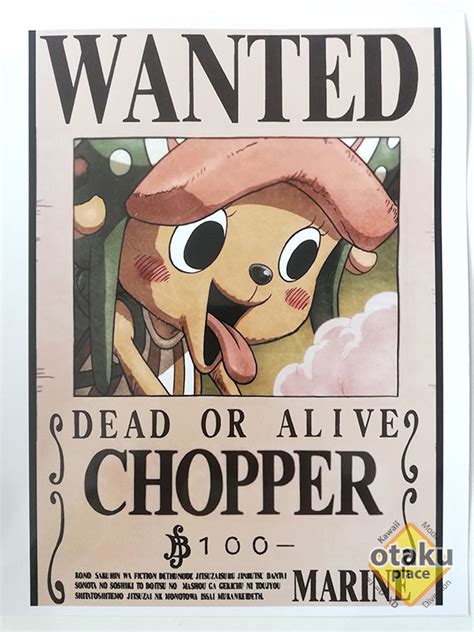 One Piece Poster Wanted Chopper New X Cm Abystyle