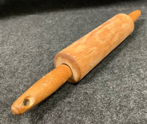 Vintage Smaller Size Wooden Rolling Pin Etsy