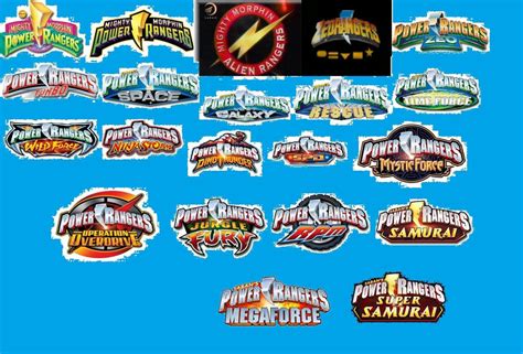 Power Rangers Logo Collage By Thewwefan2020 On Deviantart