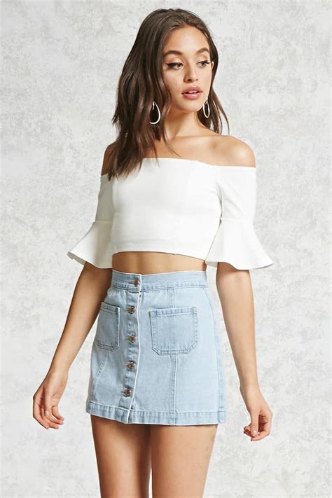 Pin By On Closet Space Denim Skirt Fashion Outfits Mini Skirts